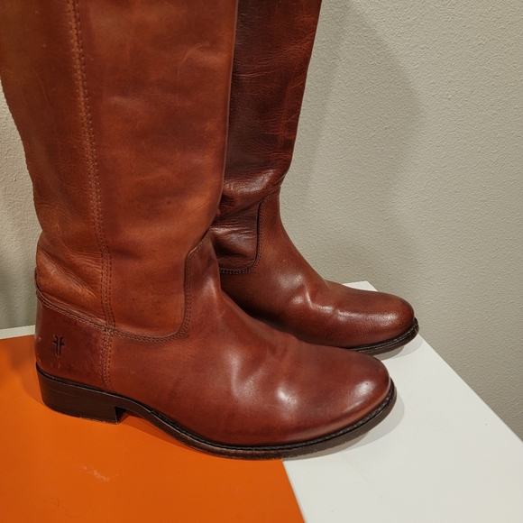 Brown Frye Melissa Boots 5.5 B - Picture 3 of 11